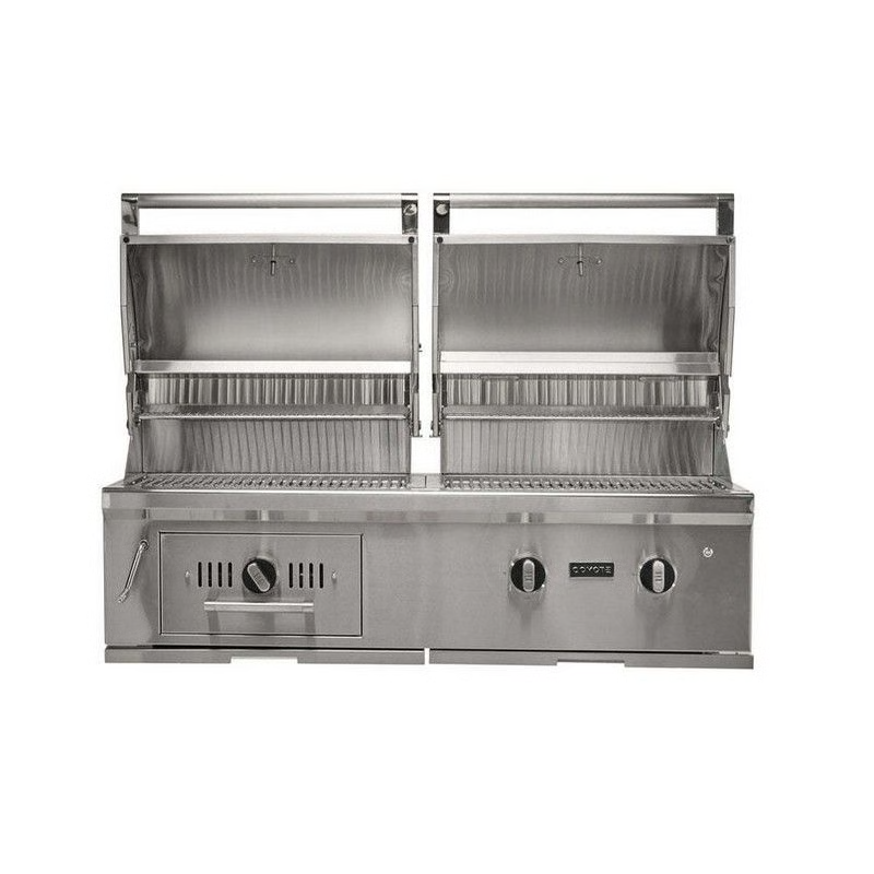 50-Inch Hybrid Built-In Gas & Charcoal Grill; Natural Gas