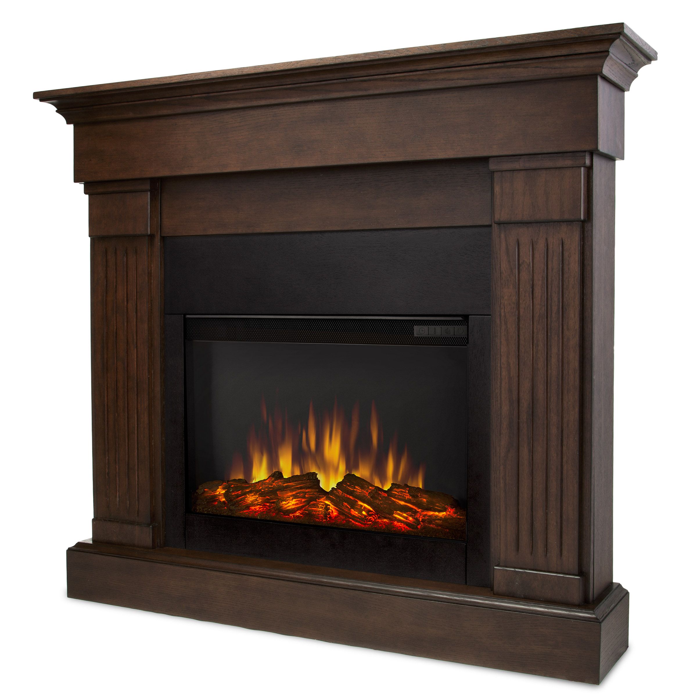Real Flame Crawford Slim Line Electric Fireplace in Chestnut Oak ...
