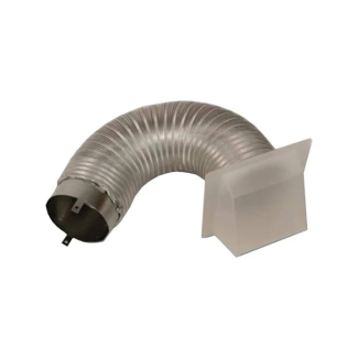 Superior 4-Inch Air Kit with Collar - Hood & 3' Flex