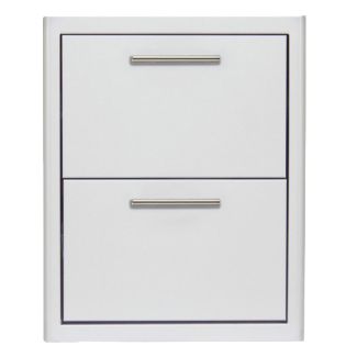 Blaze 16" Stainless Steel Double Storage Drawer - BLZ-DRW2-R-LT
