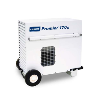 LB White Premier 170,000 BTU Enclosed Flame Direct-Fired Heater - Propane Gas