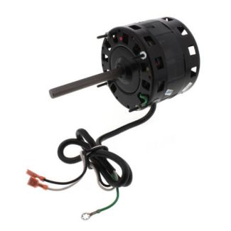 Reznor RZ196244 HVAC fan motor with attached electrical wiring harness.