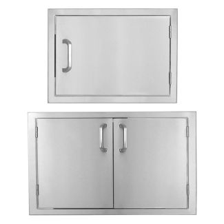 BBQ Direct Outdoor 2-piece Kitchen Set With 25-Inch Double and 24-Inch Single Access Doors