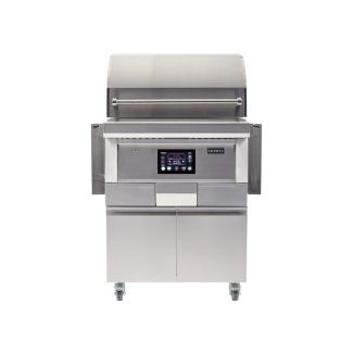Coyote 28-Inch Freestanding Pellet Grill With Portable Cart - C1P28