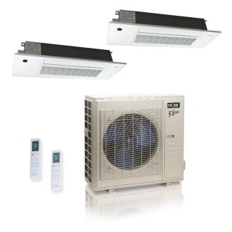 36000 BTU 23 SEER2 ACIQ Extreme 2-Zone Slim Ceiling Cassette Mini Split System | R454B | 230v - 12+12 - ACIQ-36Z-HH-M5C / SCC-12-HH-MB-2