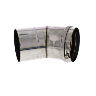 Z-Flex 45° Degree Elbow Single Wall Pipe, 5-Inch Diameter