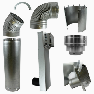Superior 4.5-Inch / 7.5-Inch Rigid Direct Vent Chimney Pipe Components