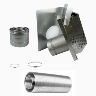 Superior Flex Square Termination with 18" Compressed Flex Vent