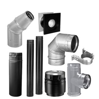 DuraVent 4-Inch Pellet Vent Pro Through The Wall and Up Venting Kit - 4PVP-VK2