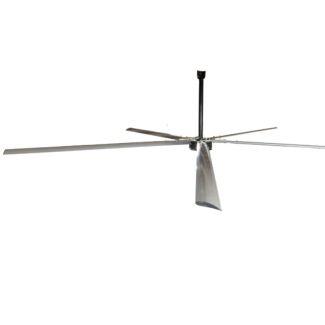 High Performance 500-D Series 22ft HVLS Fan Direct Drive Motor 40 RPM 1 HP 208/240v 1 Phase with Rotary Switch - 522D2204111