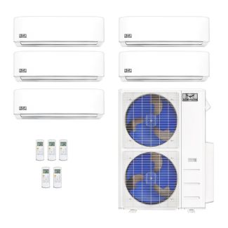 48,000 BTU Infinity Living DIYCOOL Multi Zone Mini Split Heat Pump System R454B | 230V - 12 + 12 + 12 + 12 + 12-EZ-48Z-M5B / EZ-12W-MB-5