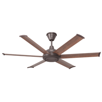Big Ass Fans Bison  60" ORB Motor Smart Indoor/Outdoor Walnut Ceiling Fan with Wifi Enable - BS1-60ZN-01