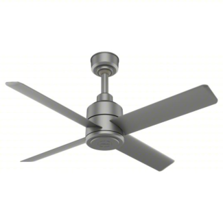 Hunter TRAK Commercial Ceiling Fan - 60 Inch 120 Volts - without Light, Silver - 76252