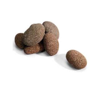 HPC 1-Inch  to 2-Inch  Red Rolled Lava Stone - 10 Pounds