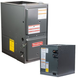 Goodman 2 Ton 96% AFUE 40,000 BTU Furnace and Coil System - Downflow - R32