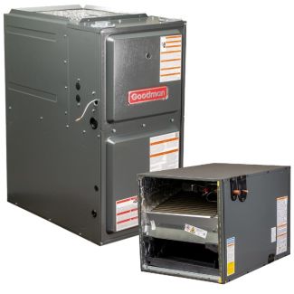 Goodman 1.5 Ton 92% AFUE 40,000 BTU Furnace and Coil System - Upflow/Horizontal - R32 - CHPTA1822A3 / GR9S920403AN