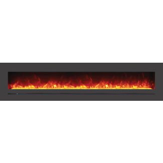 Amantii 88" Linear Electric Fireplace Series - WM-FML-88-9623-STL