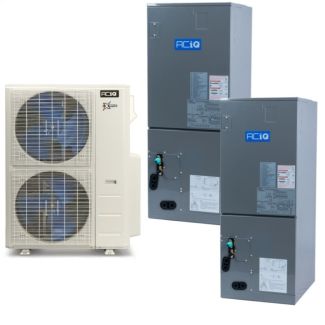 48000 BTU ACiQ Extreme Series 20.4 SEER2 Dual Central Zoned Mini Split Heat Pump System - R454B - 24 + 24 - ACIQ-48Z-HH-M6C / ACIQ-24AHB-HH-MB-2