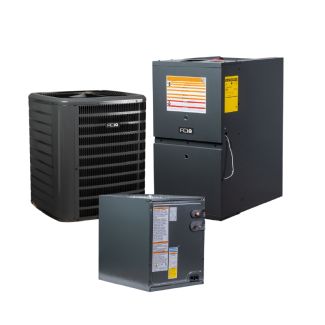 1.5 Ton 13.4 SEER2 80% AFUE 40000 BTU Gas Furnace and R32 Air Conditioner System - Downflow - AQ-GLXS3BN1810 / AQ-CAPFA2422A3 / AQ-GD9S800403AN