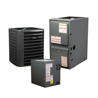 2.5 Ton 14.3 SEER2 96% AFUE 60,000 BTU Gas Furnace and R32 Heat Pump System - Downflow