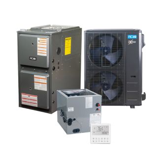 5 Ton 15.2 SEER2 96% AFUE 120000 BTU Furnace and High Efficiency Heat Pump System | Extreme Series - R454B - Upflow/Horizontal - ACIQ-60-HPD / ACIQ-60-ACL-B / AQ-GR9T961205DN