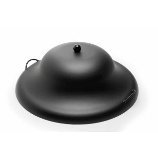 HPC 32-Inch Round x 10-Inch High Black Fire Pit Cover - FPHC-32BL