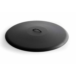 HPC 24-Inch Round Black Flat Fire Pit Cover - FPHC-24BL