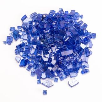 HPC 1LB Cobalt Blue Fire Glass for Fire Pits - FPGLCOBALTBLUE
