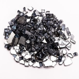 HPC Fire Pit Glass - Gray Reflective
