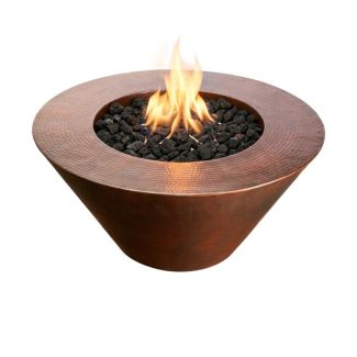 HPC Mesa 32" Copper Fire Bowl with Match Light - MESA32-MLFPK