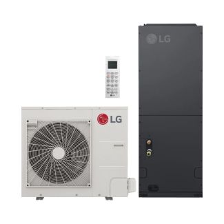 LG 1.5 Ton 17.5 SEER2 High Efficiency Heat Pump Split System - R32 Inverter - Multi-Positional - KUSXB181A / KNSLB181A