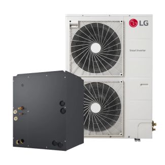 LG 2.5 Ton 15.5 SEER2 High Efficiency Heat Pump with 17.5" Multi-Positional Cased Coil | Inverter | LGRED Series - R32