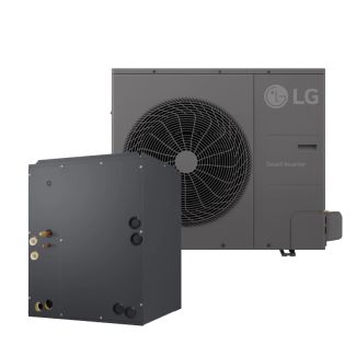 LG 3 Ton 14.3 SEER2 Heat Pump with 17.5" Multi-Positional Cased Coil | Inverter - R32