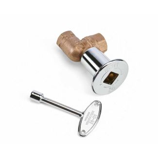 HPC 1/2-Inch 150K BTU Straight Chrome Key Valve With Key - MACB