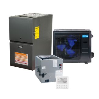 Hybrid 2.5 Ton 15.8 SEER2 80% AFUE 80000 BTU Low NOx Furnace and High Efficiency Heat Pump System | Inverter - R454B - Upflow / Horizontal - ACIQ-30-EHPD / ACIQ-36-ACL-B / AQ-GR9T800804CX