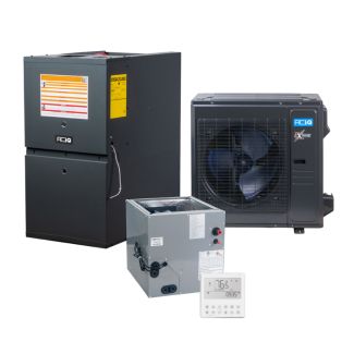 2.5 Ton 16 SEER2 80% AFUE 60000 BTU Furnace and High Efficiency Low NOx Heat Pump System | Extreme Series - R454B - Downflow/Horizontal - ACIQ-30-HPD / ACIQ-36-ACL-17-B / AQ-GD9T800603BX