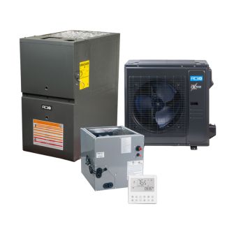2.5 Ton 16 SEER2 80% AFUE 60000 BTU Furnace and High Efficiency Heat Pump System | Extreme Series - R454B - Upflow/Horizontal - ACIQ-30-HPD / ACIQ-36-ACL-17-B / AQ-GR9T800603BN