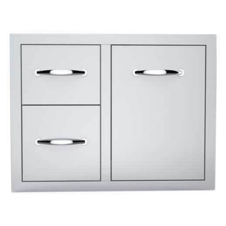 Sunstone Classic  30-Inch SS Double Propane Tank Drawer Combo - A-LPCDD30