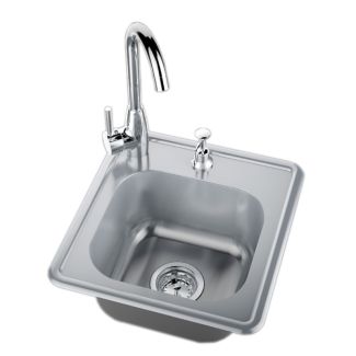 Sunstone 17-Inch Single Sink W/Hot & Cold Water - A-SS17