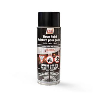 Metallic Black Stove Paint - 342 G (12oz) Aerosol - AC05959