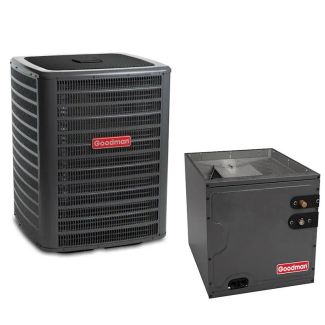 1.5 Ton 15.2 SEER2 Goodman R32 Air Conditioner with Upflow/Downflow 14" Cased Coil - GLXS5BA1810 / CAPTA2422A3