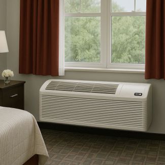 ACiQ 7,000 BTU PTAC Heat Pump Air Conditioner Unit with 2.5KW Electric Heater | R32