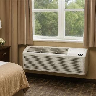ACiQ 9,000 BTU PTAC Heat Pump Air Conditioner Unit with 3.5KW Electric Heater | R32