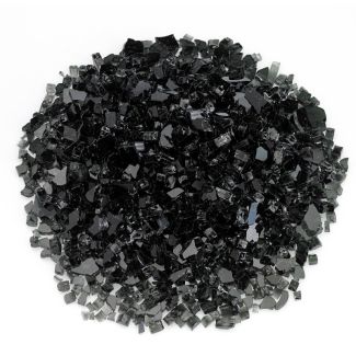American Fire Glass® Fire Glass - Black - 1/4 Inch
