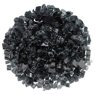 American Fire Glass® Fire Glass - Black - 1/2 Inch