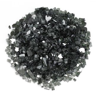 American Fire Glass® Fire Glass - Black Reflective - 1/4 Inch