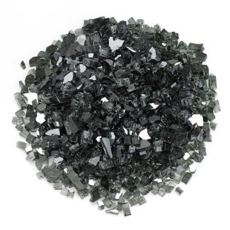 American Fire Glass® Fire Glass - Black Reflective - 1/2 Inch