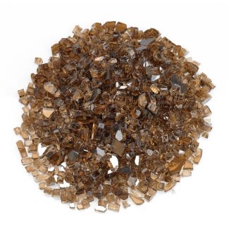 American Fire Glass® Fire Glass - Copper Reflective - 1/4 Inch