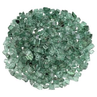 American Fire Glass® Fire Glass - Evergreen Reflective - 1/2 Inch