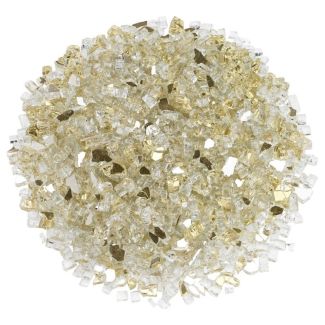 American Fire Glass® Fire Glass - Gold Reflective - 1/4 Inch